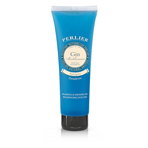 Perlier Champú mediterráneo para ginebra mediterránea, 250 ml, para mujeres y hombres, para todas las piel, suave, energizante y tonificante, con extracto de enebro, clínicamente probado