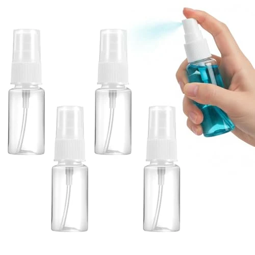 Tijdelijke aanbieding: 4 stuks spuitflessen, 10 ml spuitfles, herbruikbaar, parfumfles van kunststof, transparant, lege mini-spuitflessen, voor vloeistoffen, reizen, cosmetica, 4 stuks van 5.99 € naar 5.99 € (0.00% korting)