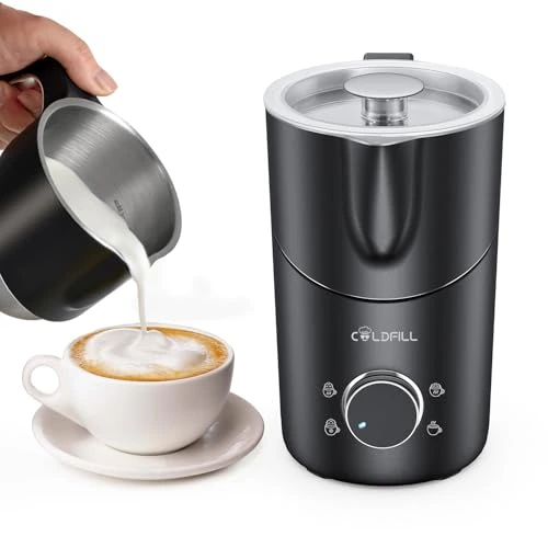 Zeitlich begrenztes Angebot: COLDFILL Milchaufschäumer Elektrisch 8-in-1, Automatischer Milchschäumer 400ml für Heiße & Kalte Schäume, Spülmaschinengeeignet, Abnehmbares, Leise, für Latte, Cappuccino, Sojamilch, Hafermilch von 116.65 € auf 69.99 € (40% Ra