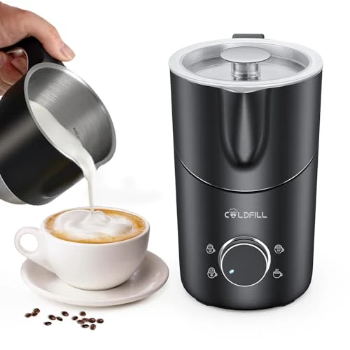 Offerta a tempo: COLDFILL Montalatte Elettrico 8 in 1, Cappuccinatore 400 ml - 10% da 69.99 € a 63.17 €