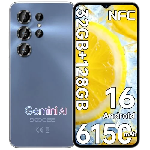 DOOGEE Note 56 X Pro Android 16 Smartphone, 32 GB + 128 GB/2 TB mobiele telefoon 6150 mAh, 6,56 inch HD+ mobiele telefoons en smartphone, camera 13 MP + 8 MP, NFC/GPS/OTG