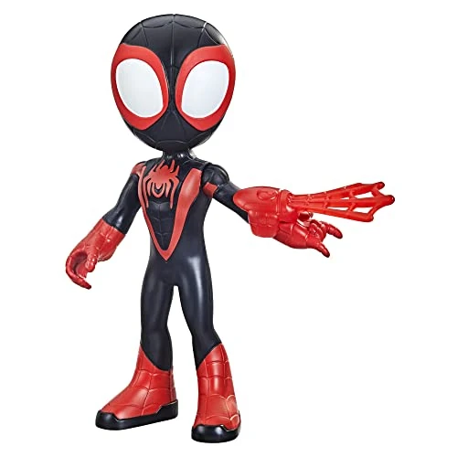 Zeitlich begrenztes Angebot: Marvel Spidey and His Amazing Friends supergroße Miles Morales: Spider-Man Figur, 22,5 cm große Action-Figur, Vorschulspielzeug, ab 3 Jahren, Rot/Blau von 12.99 € auf 10.99 € (15% Rabatt)