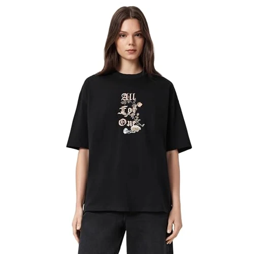 Offerta a tempo: AllSaints T-Shirt Oneness Etta da Donna, Nera, M - 35% da 99.00 € a 63.99 €