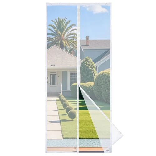 Offerta a tempo: Apalus Prime zanzariera magnetica per porta balcone 90x240cm, luminosa, resistente allo strappo e agli agenti atmosferici, fascia auto-adesiva superiore da 3,8 cm, non accorciabile, Bianco - 13% da 22.99 € a 19.99 €
