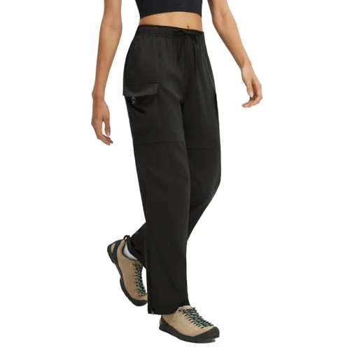 Tijdelijke aanbieding: baleaf Wandelbroek met ritssluiting voor dames, converteerbaar, lichtgewicht, sneldrogend, outdoor, cargobroek met zakken, Zwart, M van 9.99 € naar 9.99 € (0.00% korting)