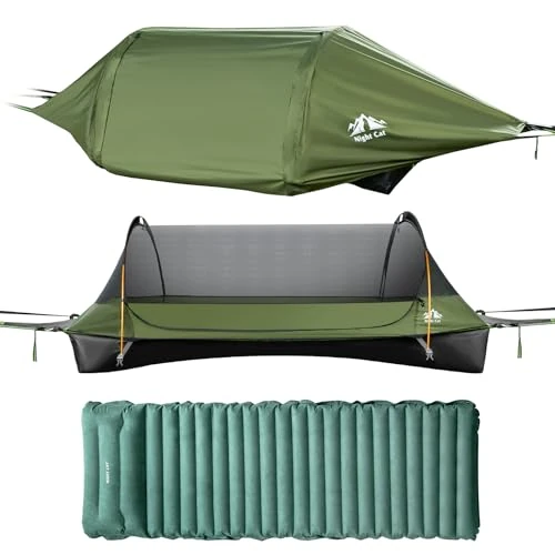 Offerta a tempo: Night Cat Tenda Amaca Con Zanzariera: Fondo Piatto Impermeabile per 1 Posto Verde Pro - 24% da 299.99 € a 227.99 €