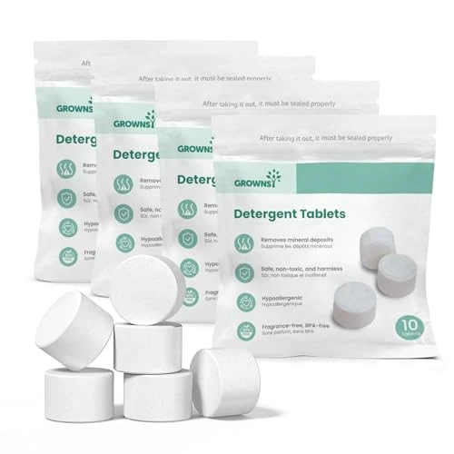 GROWNSY 40 stuks babyflessen sterilisator reinigingstabletten