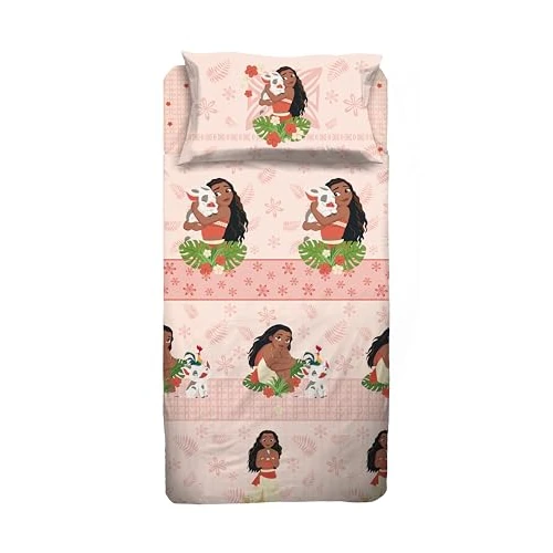 Oferta limitada: Oceania - Juego de sábanas para Cama Individual, Juego de sábanas de Disney, sábana encimera, sábana Bajera Ajustable, Funda de Almohada, 100% algodón, Producto Oficial de 29.62 € a 29.62 € (ahorro 0.00%)
