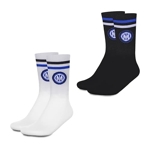 hermet Inter, Set Calze Sport, Pacco da 2, 2 Paia di Calzini, Unisex - Adulto, Prodotto ufficiale
