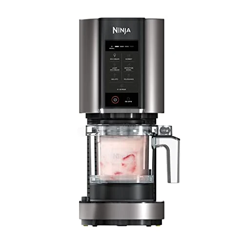 Tijdelijke aanbieding: Ninja CREAMi IJsmachine, ijs, gelato, milkshake, sorbet, smoothiebowl, 7 programma’s, Zwart/zilver NC302EU van 249.99 € naar 219.00 € (12% korting)