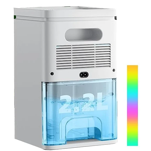 Tijdelijke aanbieding: Elektrische luchtontvochtiger voor thuis, 1800 ml, anti-schimmel, draagbaar, zeer stil, timer 2-12 uur, automatische uitschakeling, led 7 kleuren, voor badkamer, slaapkamer, kast (310 ml/dag) van 99.29 EUR naar 99.29 EUR (korting 0%)
