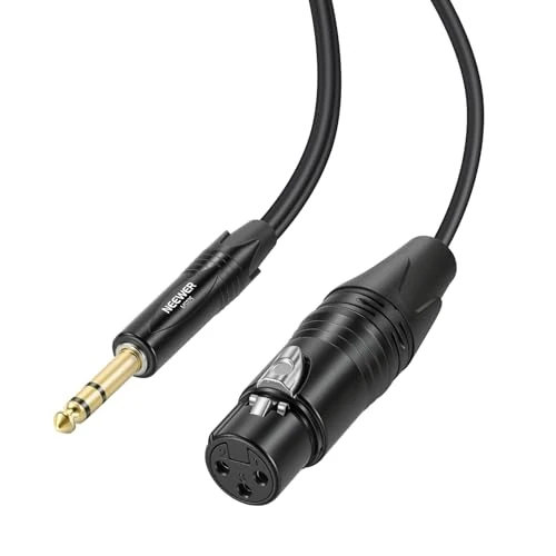 Oferta limitowana: NEEWER 3ft kabel TRS 1/4 cala 6,35 mm na żeński XLR, złącze kabla do gitary basowej mikrofonu do mikrofonu pojemnościowego Shotgun wzmacniacz audio mikser głośnik, wzmacniacz PA, MS025 z 73.36 zł na 73.36 zł (oszczędź 0.00%)
