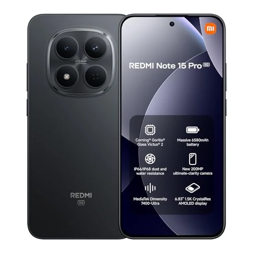 Zeitlich begrenztes Angebot: XIAOMI Redmi Note 15 Pro 5G 8+256 Black (No Power Adapter Included) von 284.00 € auf 269.99 € (5% Rabatt)