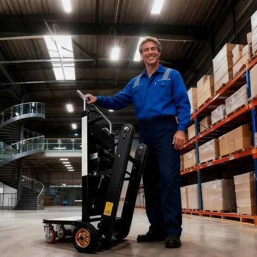 Tijdelijke aanbieding: GJYDPU Elektrische trapklimmer voor zwaar transport, 1500 W, motor 450 kg, capaciteit elektrische trapklimmer 48 V42 Ah 6-8 uur, looptijd voor isolatiemagazijn van 1199.96 EUR naar 1199.96 EUR (korting 0%)