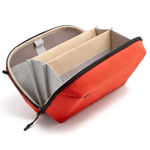 Offerta a tempo: Inateck Organizer Pratico per Accessori Elettronici, Borsa da Viaggio Resistente agli Spruzzi, Adatta per Cavi, Power Bank, Hub e Altro, Arancione - 35% da 31.99 € a 20.89 €