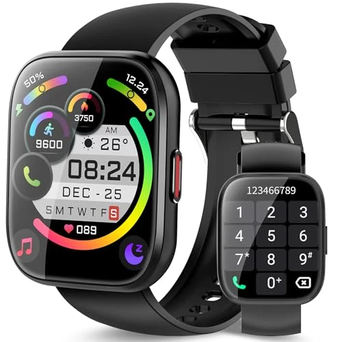 Limited offer: aycy Smartwatch for Men and Women, 1.85 Inch Smartwatch with Call/Answer, 112 Sports Modes Fitness Tracker with Sleep/Heart Rate Monitor, IP68 Smart Watch for Android iOS from 129.99 EUR to 15.99 EUR (save 88%)
