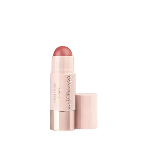 Twist Glowy Blush Stick crémeux 3 en 1 à l'acide hyaluronique pour le visage, les yeux et les lèvres - Hydratant - Finition brillante - Venere - 5 g
