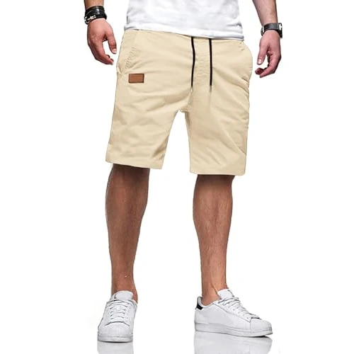 Oferta limitada: TARAINYA Algodon-Twill Pantalones Cortos Hombre Bolsillos de 33.98 € a 23.00 € (ahorro 32%)