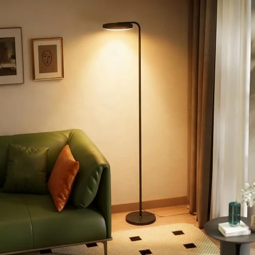 Offerta a tempo: HOMCOM 30W Lampada da Terra Salotto, 2800LM LED Dimmerabile Luminosa Piantana Lampada da Terra con Telecomando Magnetico, Testa Girevole 350°, 3000K-6500K Piantana Lettura per Soggiorno Letto Ufficio - 43% da 53.95 € a 30.64 €