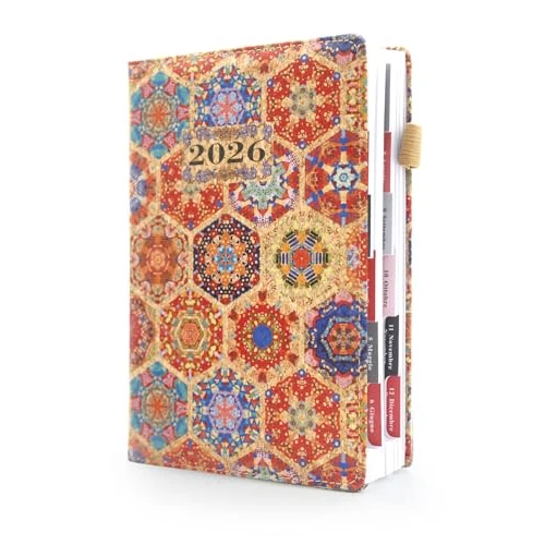 Offerta a tempo: （Gen.-Dic.2026）HW CASA Agenda Giornaliera 2026 Formato A5, Festività Multilingue (DE/IT/ES/EN/FR),Gennaio-Dicembre 2026 - 50% da 19.99 € a 9.99 €