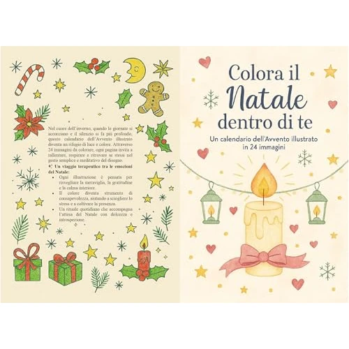 Colora il Natale dentro di te: Un calendario dell'Avvento illustrato in 24 immagini (Italian Edition)