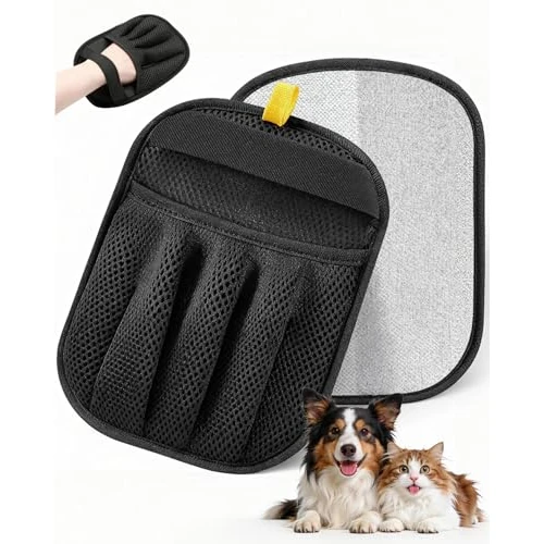Offerta a tempo: JIMYIU Guanti per la rimozione dei peli di Animali (Confezione da 2) – Riutilizzabili e Lavabili, per Cani e Gatti – Efficaci per Divano, Auto, tappeti e Vestiti - 38% da 15.99 € a 9.92 €
