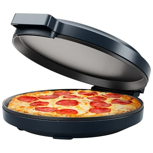 Zeitlich begrenztes Angebot: Chefman Everything Maker & Pizzaofen – Pizzaofen elektrisch für die Arbeitsplatte mit 30 cm großen Antihaft-Kochplatten, zum Zubereiten von Pizza, Quesadillas, Omelettes und mehr, mit Kontrollleuchten von 62.23 € auf 29.99 € (