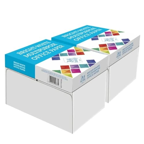 Offerta a tempo: BM OFFICE Carta A4 per Stampante 80gr - Confezione da 10 risme da 500 Fogli l'una - tot. 5.000 fogli - ideale per tutte le Stampanti e Fotocopiatrici da ufficio e casa - bianca - 47.03% da 48.90 € a 25.90 €