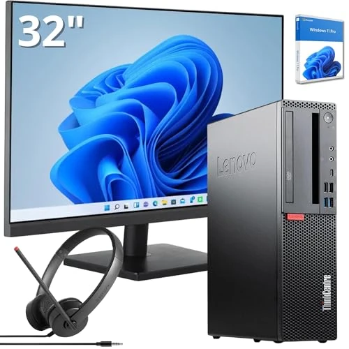 Oferta limitada: Lenovo Estación de escritorio completa con procesador Intel Core i7 de hasta 4,70 GHz, 16 GB de RAM, SSD de 2 TB, pantalla Full HD de 32 pulgadas con audio integrado, Wi-FI, Windows 11 Essential y de 799.00 EUR a 799.00 EUR (ahorro 0%)