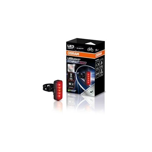 Zeitlich begrenztes Angebot: OSRAM LEDsBIKE COMPACT Rear, intelligentes Bremslicht, wiederaufladbar, Zwei Leuchtmodi, StVZO-geprüft von 25.99 € auf 17.54 € (33% Rabatt)