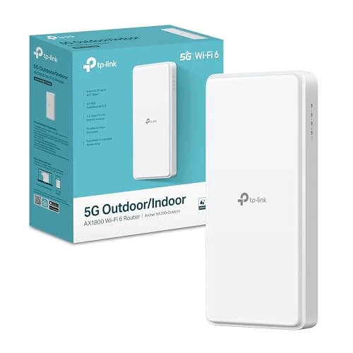 TP-Link Archer NX200-Outdoor: Router 5G / LTE AX1800 Wi-Fi 6 para Exterior con protección IP66, Puerto 2.5 GE y compatibilidad EasyMesh