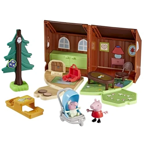 Limited-time offer: Peppa Pig Peppa's Travels: Cabin Adventure Playset with Fold-Up House and 2 Figures, Includes Baby Evie, Preschool Toys for Girls and Boys Aged 3+ from 19.99 £ to 13.99 £ (save 30%)