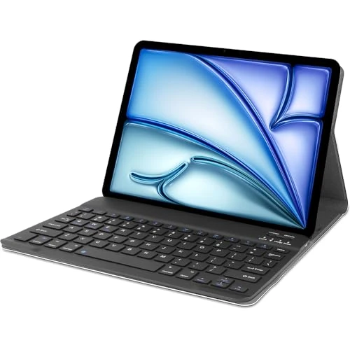 Offerta a tempo: Just IN Case | Custodia con tastiera Bluetooth per iPad Air 11 2024/2025 (tastiera QWERTY rimovibile, custodia protettiva premium con supporto regolabile, compatibile con Apple iPad Air 11) colore - 0.00% da 25.55 € a 25.55 €