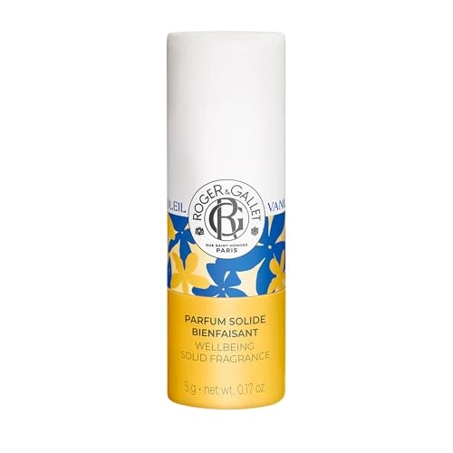 Offerta a tempo: Roger&Gallet - Vanille Soleil - Profumo Solido di Benessere - Gelsomino, Vaniglia, Ylang-Ylang - 5g - 42% da 15.50 € a 8.95 €