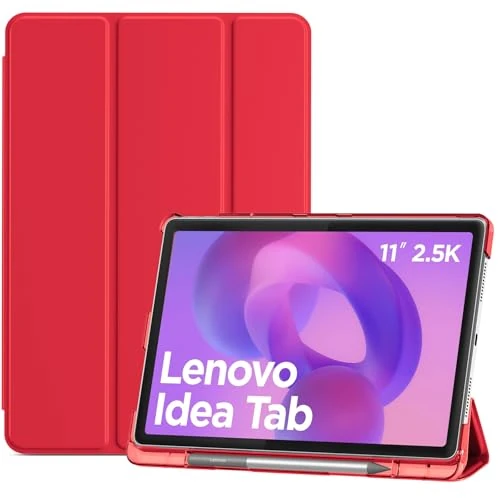 Tijdelijke aanbieding: ProCase Hoes voor 11'' Lenovo Idea Tab 2025, beschermhoes Smart Cover- rood van 17.99 € naar 17.99 € (0.00% korting)