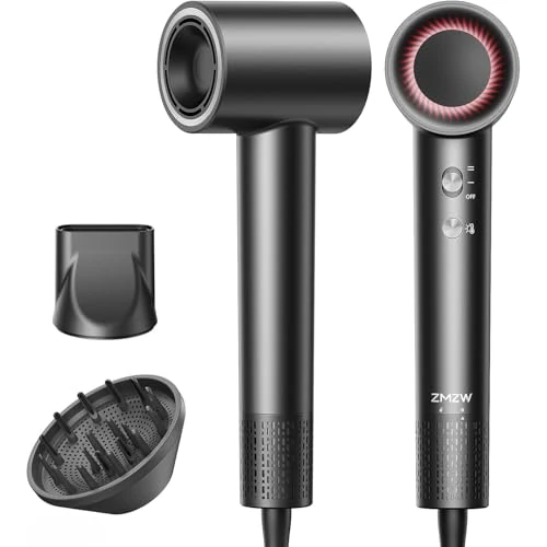 Zeitlich begrenztes Angebot: Ionen Föhn Haartrockner mit Diffusor, Hochgeschwindigkeits Föhn 160.000 U/min, Luftstrom 36 m/s, Schnelles Trocknen, 500M Negative Ionen, Intelligente Temperaturkontrolle, Leise & Leicht von 75.99 € auf 64.59 € (15% Rabatt)