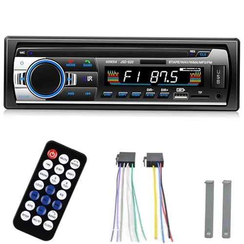 Offerta a tempo: Autoradio Bluetooth,Radio Autoradio Auto,Autoradio1DIN con DAB+,Porta di ricarica USB Stereo Auto Bluetooth FM con lettore MP3 Vivavoce/USB/AUX/TF per Auto - 0.00% da 39.99 € a 39.99 €