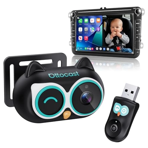 Oferta limitada: OTTOCAST Cabin Care, Adaptador CarPlay Inalámbrico con Cámara 2026, Cámara Bebé para Coche, Monitor Bebé CarPlay en Pantalla Original, Pantalla Dividida & Pip, Visión Nocturna 1080P, Plug & Play de 129.99 € a 129.99 € (ahorro 0.00%)