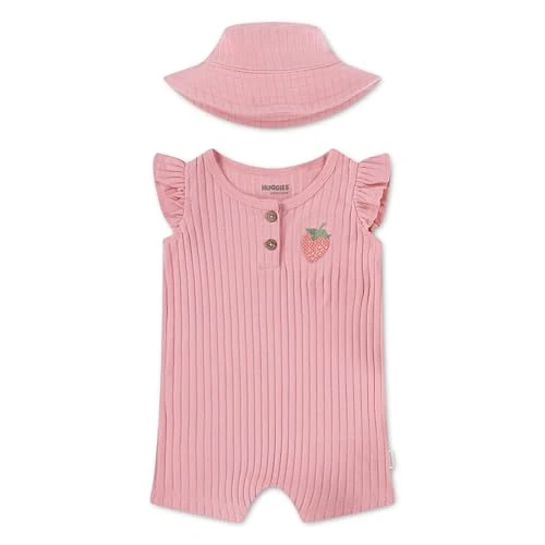 Offre limitée : HUGGIES Romper and Hat Set Baby Girl Pink de 26.00 € à 26.00 € (0.00% de remise)