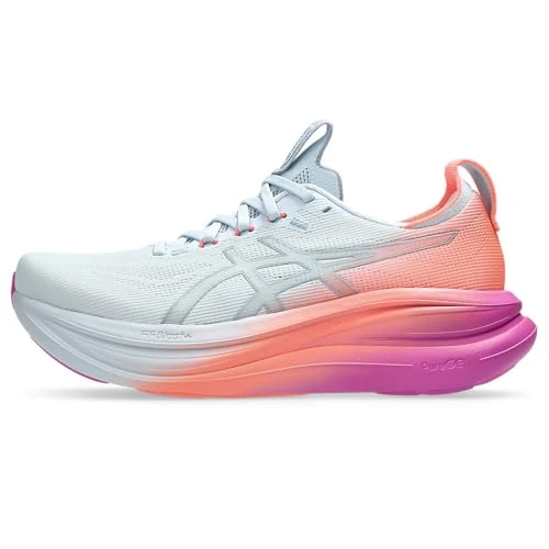 Limited-time offer: ASICS Womens Gel-Nimbus 28 Sneaker, Sky Digital Sakura, 7 UK from 162.00 £ to 136.00 £ (save 16.05%)