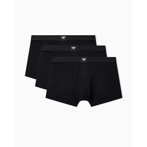 Oferta limitada: Emporio Armani Men's Essential LOGOLABEL 3-Pack Trunk Black M de 49.00 € a 49.00 € (ahorro 0.00%)