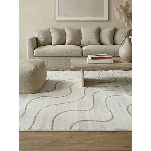 Oferta limitada: RugVista Whisper, Alfombra, Modernas, 200 x 300 cm, Rectangular, Pelo Medio, Limpieza en seco, Blanco/Beige de 240.00 € a 240.00 € (ahorro 0.00%)