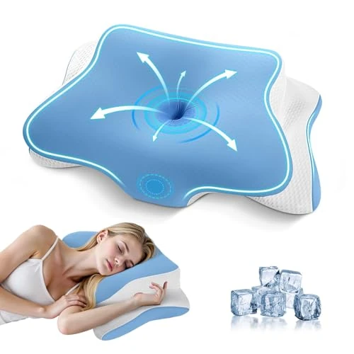 Tijdelijke aanbieding: A-Pce APCE Kussen van traagschuim, nekkussen, blauw van 49.99 € naar 49.99 € (0.00% korting)