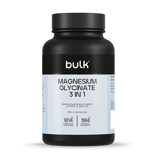 Limitiertes Angebot: Bulk Magnesium 3-in-1 Komplex | 900mg Hochaufnahme | Dreifach starkes Magnesiumpräparat mit Bisglycinat, Citrat & Malat | Unterstützt Muskelfunktion, Energie & Regeneration | Vegan | 90 Tabletten von 15.81 EUR auf 9.99 EUR (Spare 37%)