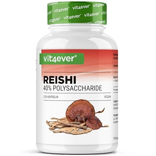 Offerta a tempo: vit4ever Reishi - 270 Capsule vegane - 1300 mg di Estratto al giorno - 60% da 24.99 € a 9.99 €