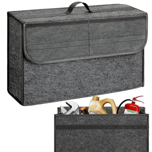 Limited-time offer: VINATO Car Boot Organiser Felt, Car Boot Bag with Fastener & 2 Mesh Bags, Car Boot Organiser - Foldable, Robust (44 x 15 x 28 cm) - for Tools & Car Care Car Accessories from $33.90 to $33.90 (save 0.00%)