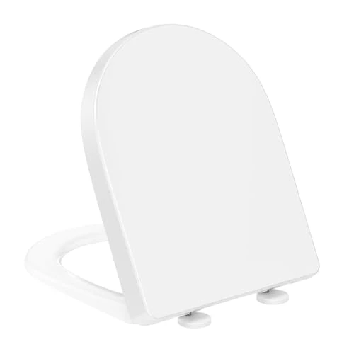 Limited-time offer: YEAUPE PRO Universal D-Shape Toilet Seat with Soft Close and Quick Release Function, 45 x 36 x 5 cm, Includes Installation Model from 26.71 £ to 26.71 £ (save 0.00%)