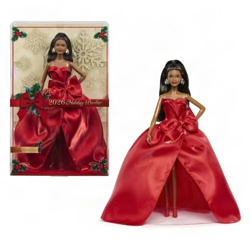 Limited-time offer: Barbie Signature Doll, 2026 Holiday Black Hair Fashion Doll from 54.99 £ to 54.99 £ (save 0.00%)