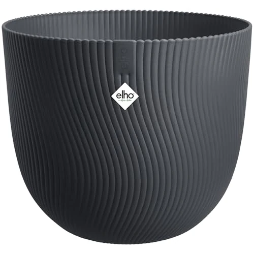 Offerta a tempo: Elho Sereh Round 25 - Vaso per Interno e esterno - 100% Plastica Riciclata - Ø 24.5 x H 21 cm - Anthracite - 0.00% da 14.99 € a 14.99 €