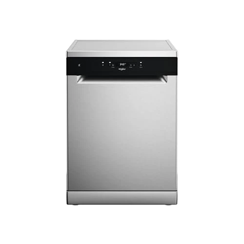 Whirlpool WH4FFA14BN6X - zmywarka wolnostojąca, 14 koców, klasa A, 6. zmysł, wielostrefowy, trzeci kosz, NaturalDry